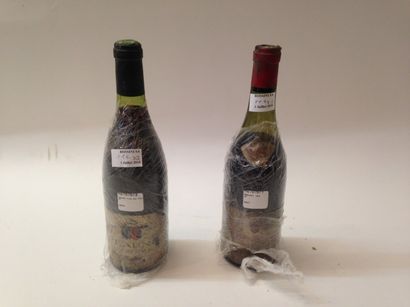 null Ensemble de 2 bouteilles 

1 bouteille MERCUREY 	 1959	 (MB, caps découpée)...