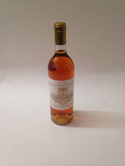 null 1 bouteille CH. 	FILHOT, 2° cru 	Sauternes 1982