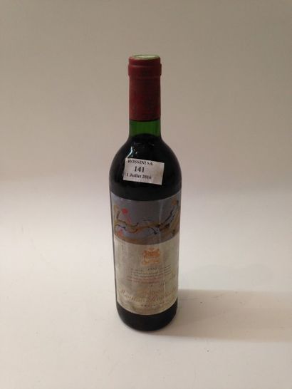 null 1 bouteille CH. 	MOUTON-ROTHSCHILD, 1° cru Pauillac 1981	 (es) 	
