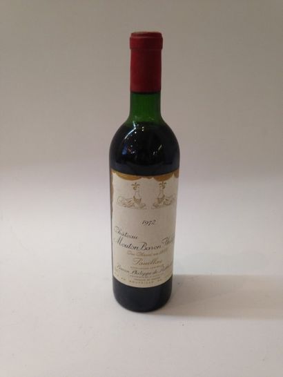 null 6 bouteilles CH. MOUTON-BARONNE-PHILIPPE, 5° cru 	Pauillac 1972	 (1 J, 1 LB,...