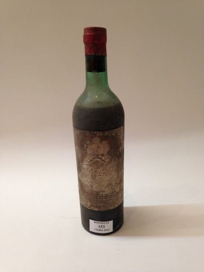 null 1 bouteille CH. 	MOUTON-ROTHSCHILD, 1° cru Pauillac 1940	 (ets, tachée, V) 