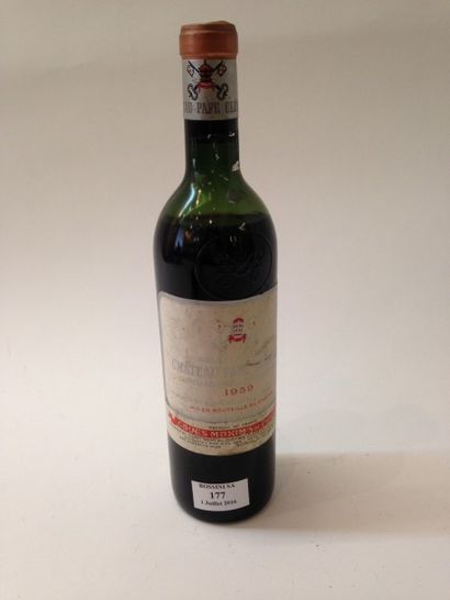 null 1 bouteille, CH. 	PAPE-CLEMENT, Pessac-Léognan 1959	 (B)