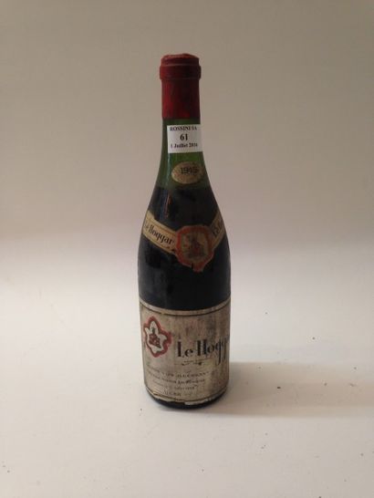 null 1 bouteille, VIN D'ALGERIE DU HOGGAR, Eschenauer, 1945,(LB) 