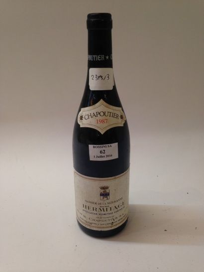 null 1 bouteille, HERMITAGE , "Sizeranne", 	Chapoutier, 1987