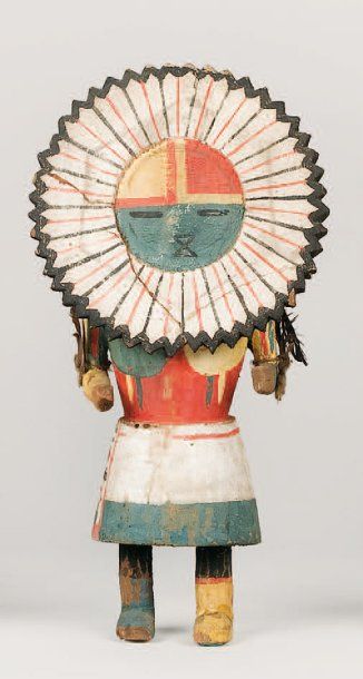 null Kachina TAWA " kachina soleil " HOPI (Arizona), circa 1950 La face de la poupée...