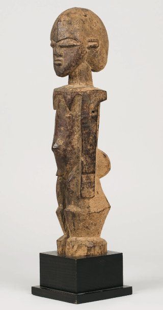 null Statuette Lobi (Burkina Faso) Très belle sculpture aux bras très allongés collés...