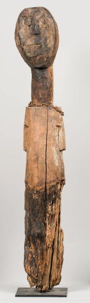 null Poteau Fon ou Ewe (Benin ou Togo) Beau " Botchio ", statue protectrice clanique...