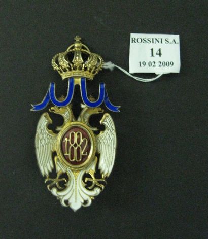Ordre de l'Aigle blanc de Serbie. Insigne de Commandeur, ou bijoux de Grand-Croix....