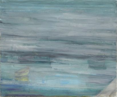 GAUTIER Jacques dit TAL'HOUARN, 1902-1995, Brouillard en mer, huile sur toile, signée...