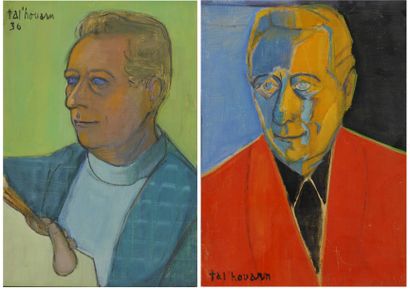 GAUTIER Jacques dit TAL'HOUARN, 1902-1995, Deux autoportraits, 1936 et 1945, deux...