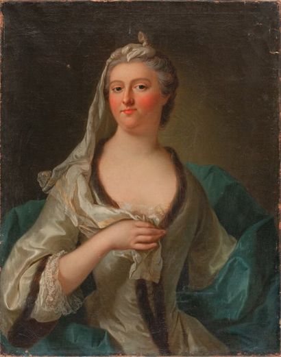 ÉCOLE FRANCAISE, première moitié du XVIIIe siècle Portrait de Gabrielle de Rohan-...