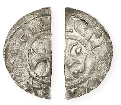 HENRI II (1031 - 1060). Demi denier de Senlis...
