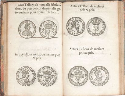 null " ORDONNANCE contenant les poix, pris et cours desmonnoyes...". 1551 ; Paris...