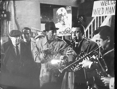 null photographie de Duke Ellingtondans le film « Paris Blues" 1961 25 x 20 cm