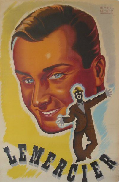 null affiche « Lemercier » 1943 illustr. Eff d'Hey 80 x 120 cm