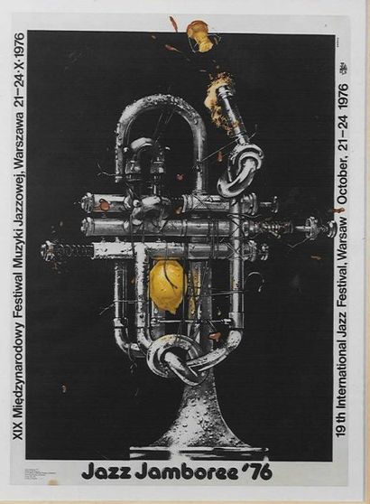 null 2 affiches « Jazz Jambore Warszaw 1981 et 1976 » 70 x 100 cm encadrées