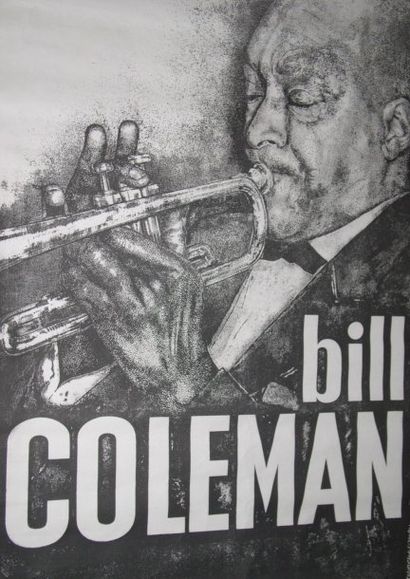 null affiche Bill Coleman 60 x 80 cm illustr de F.Paudras