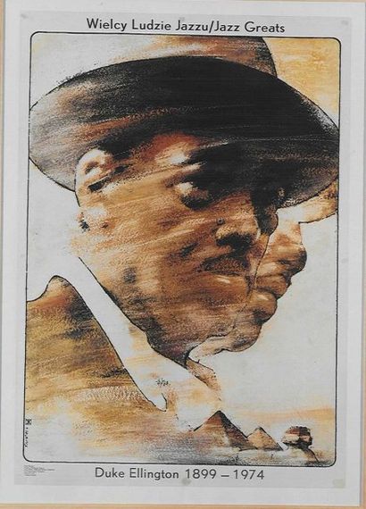 null affiche de la série « Jazz Greats » « Duke Ellington » 					 64 x 94 cm enc...