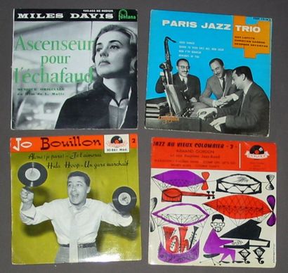 null 4 vinyles 45t : « « jazz au Vieux Colombier (2 Armand Gordon) » - « Paris jazz...