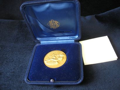 Médaille en or jaune figurant Ulysse sur...