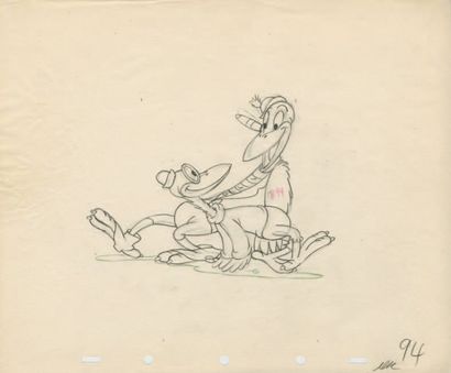 null Dumbo Studio Walt Disney 1941. Dessin d'animation de Ward Kimball. Format :...