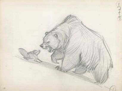 null Rox et Rouky (The Fox and the Hound) Studio Disney 1981. Dessin d'animation...
