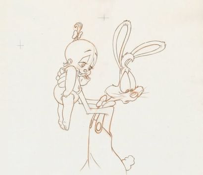 null Tummy Trouble Studio Disney 1989. Dessin d'animation de Roger Rabbit et Baby...