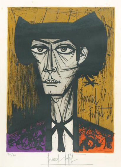 Bernard BUFFET Le Toréador, 1967 Lithographie en couleurs n° 130 / 300 graveur Ch....