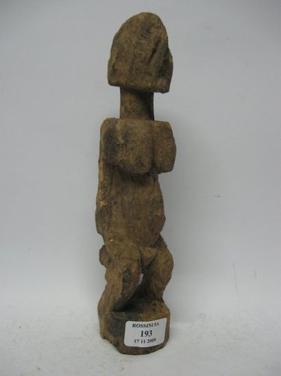 null Statuette DOGON (Mali) Statuette hermaphrodite, debout, les jambes légèrement...