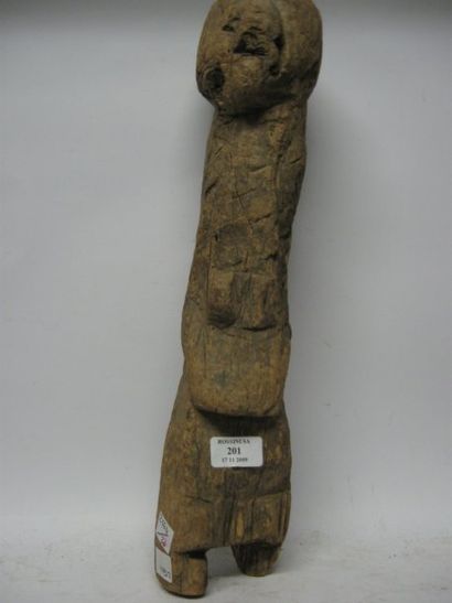 null Statue NYONYOSE (Burkina Faso) De formes élémentaires, les mains ramenées sur...