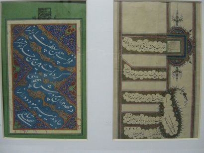 null Calligraphie persane Acte officiel, daté 1323 de l'Hégire (1905 AD) Iran, K...