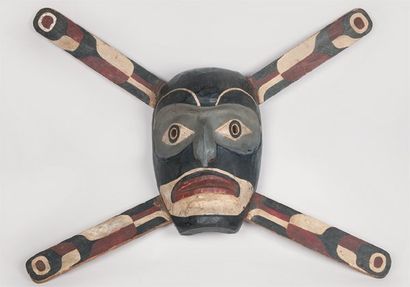 null Masque TLINGIT ou TSIMSHIAN (Colombie britannique, Canada) Masque de chaman...