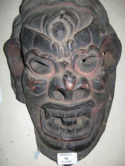 null Masque Royaume du MUSTANG (Népal) Masque Mgompo de protection bouddhiste, de...