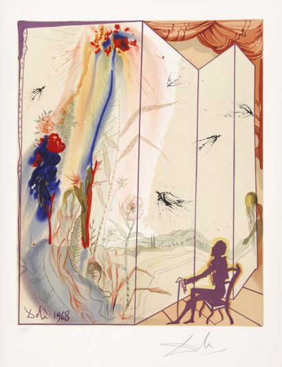 Salvador DALI Marquis de Sade, 1969 Suite de 25 lithographies en couleurs sur Arches...