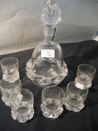 BACCARAT Service de verres en cristal.