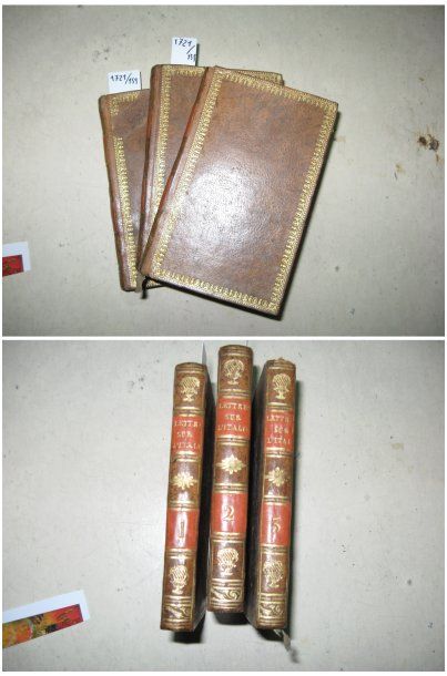 DUPATY Lettres sur l'Italie en 1785 Paris, Duprat-Duverger, 1809. In-18, complet...
