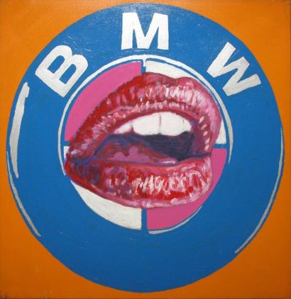GUGLI Laurent, né en 1959 BMW, 1999 acrylique sur toile signée et datée au dos 5...