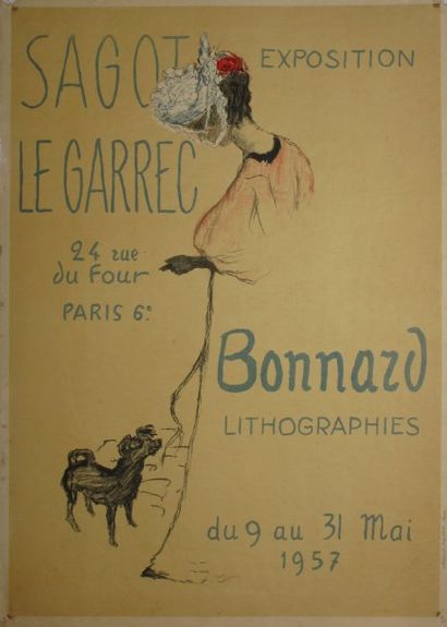 BONNARD Pierre, d'après Exposition des lithographies, galerie Sagot le Garrec, 1957...