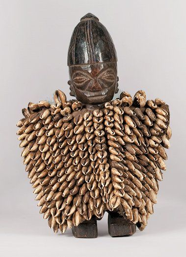 null Statuette YOROUBA (Nigeria) Bel et ancien " Ibeji ", présentant une profonde...