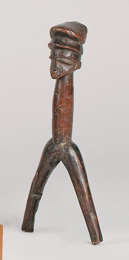 null Lance pierre LOBI (Burkina Faso) Sculpture anthropomorphe de grande finesse,...