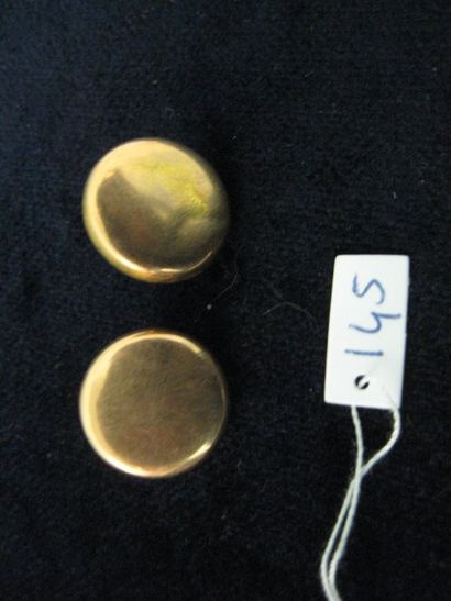 null Lot de deux paires de boutons d'habit en or. Poids : 5,2g.