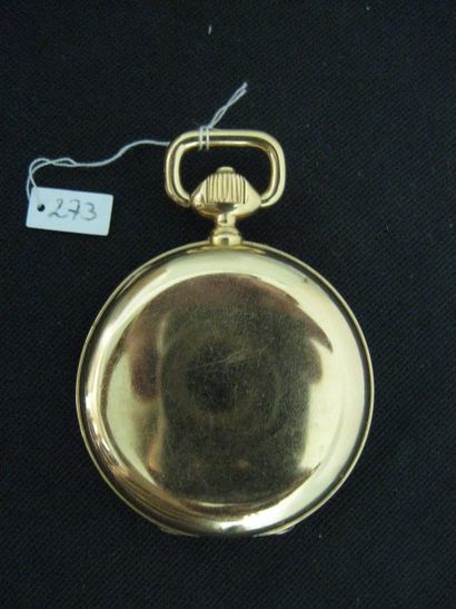 LEROY&Fils N°55642. Belle montre "Savonnette" de gousset en or rose 18 K (750 / 1000e)....