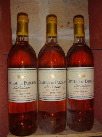 null 3B CHÂTEAU DE FARGUES (dont 1 e.l.s) Sauternes 1990