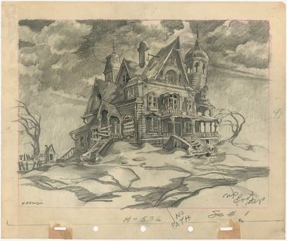 null Lonesome Ghosts Studio Disney, 1937. Layout original signé Herwig. Format :...