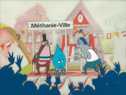 null Méthanie Réalisation : Albert Champeaux. Studio Champeaux 1982. Méthanie-Ville....