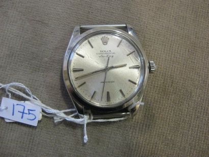 ROLEX Air King Précision. Réf. : 5500 / fond 1002. Modèle d'homme en acier. Cadran...