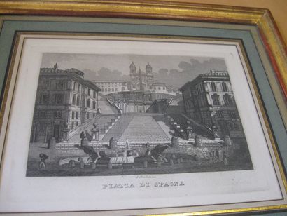 Giovanni Battista PIRANESI Veduta di piazza di spagna (Hind 18, IVe état / VIII)....