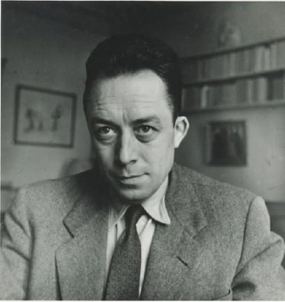 Albert Camus, 1957 Tirage argentique postérieur,...