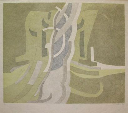 BEAUDIN André, 1895-1979 Sans titre, 1972, lithographie en couleurs sur Japon n°3/10...