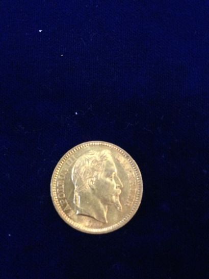 null Pièce en or 20 Fr " Napoléon tête laurée " ( 1 x 1864 BB )